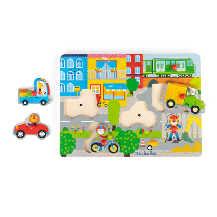 Puzzle Sonore - animaux - Les Toupitis - Moulin Roty