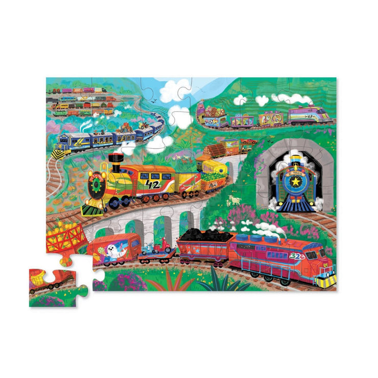Puzzle train 36 Pièces - Crocodile creek