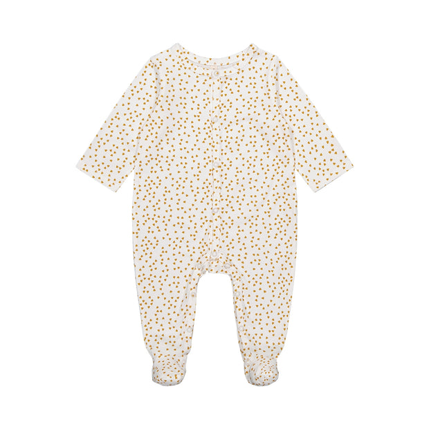 Pyjama Amelia cœur moutarde - Rose in April