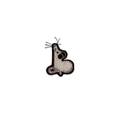 Broche brodée - Rat - Macon et Lesquoy