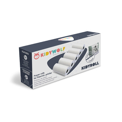 Rouleaux de recharge papier x5 - Kidywolf