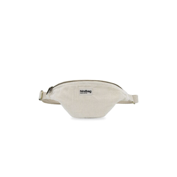 Sac banane Olivia Velours Ecru - Hindbag