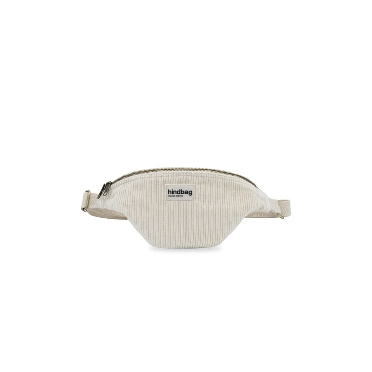 Sac banane Olivia Velours Ecru - Hindbag