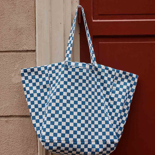 Sac Cabas Elisa Damier Écru/Navy - Rose in April