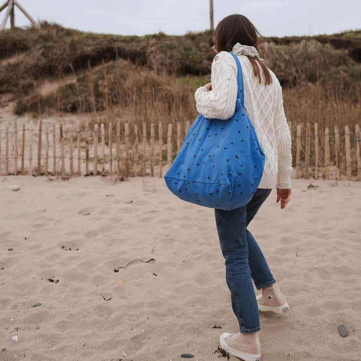 Sac cabas Elisa coeur bleu grec - Rose In April