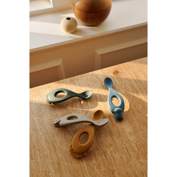 Set de cuillères en silicone safari - Liewood
