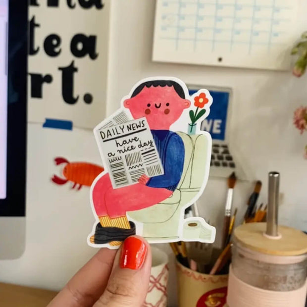 Sticker Autocollant Daily News - Daria Solak Illustrations