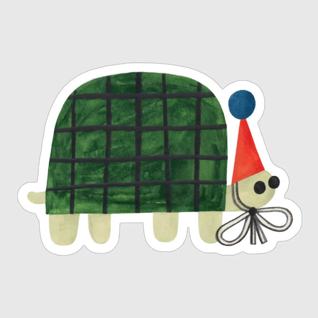 Sticker Autocollant Party Turtle - Daria Solak Illustrations