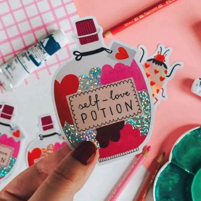 Sticker Autocollant Self-Love Potion - Daria Solak Illustrations