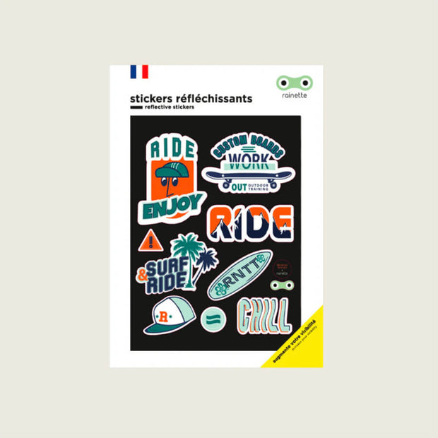 Stickers Réfléchissants Vélo Ride - Rainette