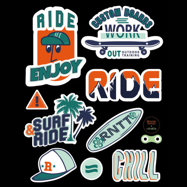 Stickers Réfléchissants Vélo Ride - Rainette