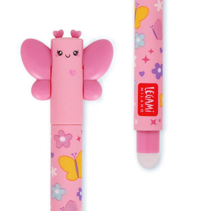 Stylo effaçable papillon - Legami