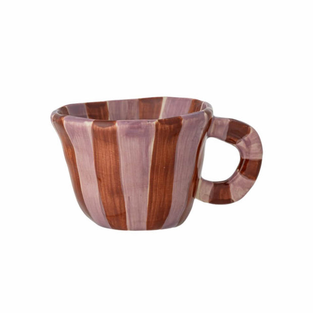 Tasse Nini - Rayures Roses et  Rouge - Bloomingville