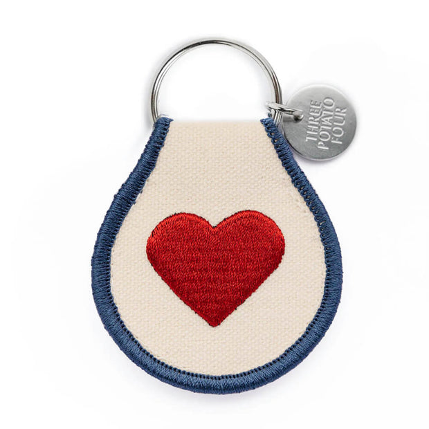 Porte clé Patch Coeur - Three Potato Four