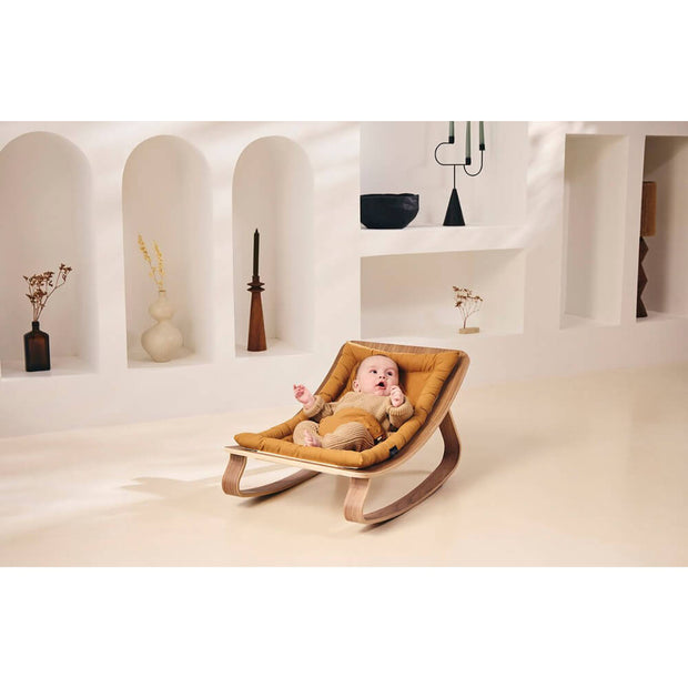 Transat Bébé Levo Hêtre / Coussin Camel - Charlie Crane
