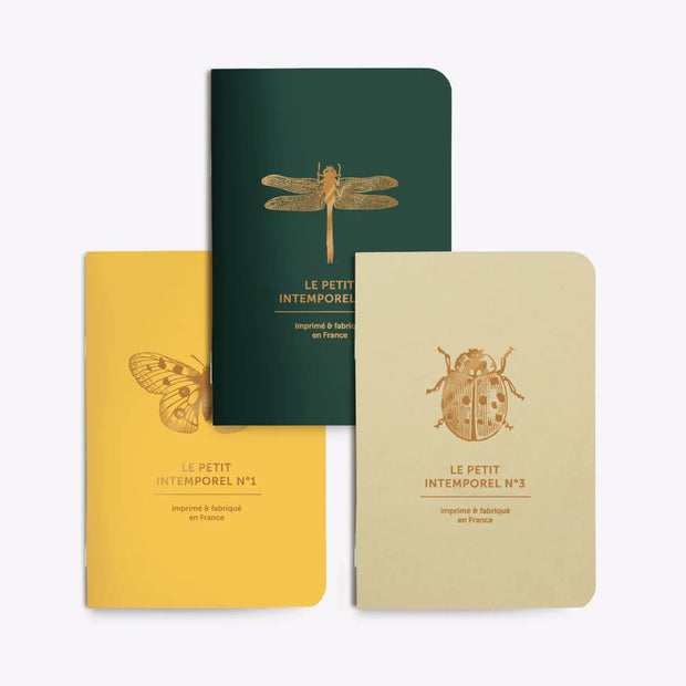 TRIO PETITS CARNETS - INTEMPORELS PAPILLONS & CIE - Les éditions du Paon