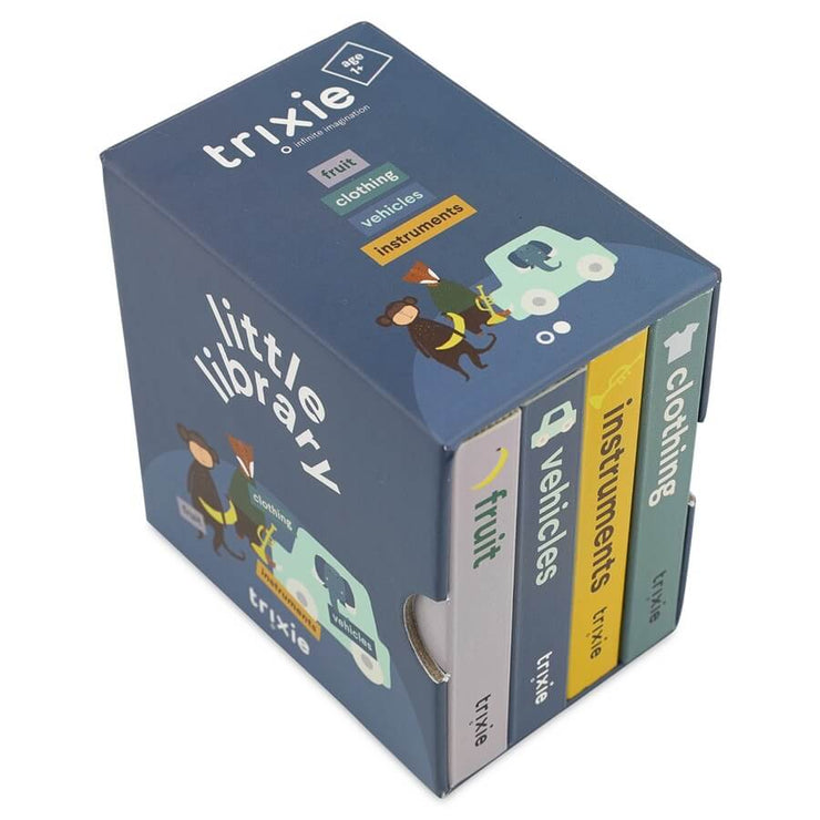 Coffret 4 livres Véhicules - Petite bibliothèque Trixie