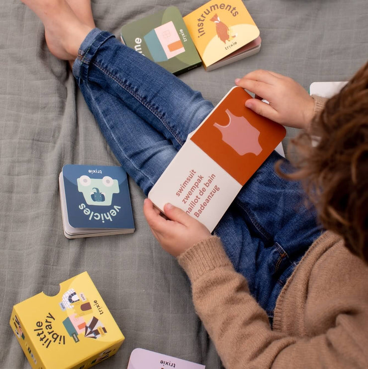 Coffret 4 livres Véhicules - Petite bibliothèque Trixie