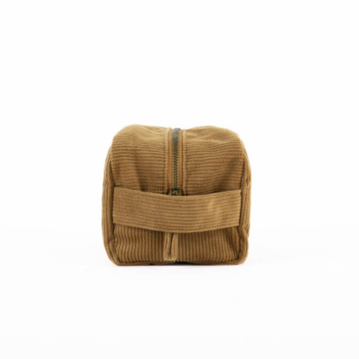 Trousse de toilette velours côtelé - Camel/Havane - Alaskan makers