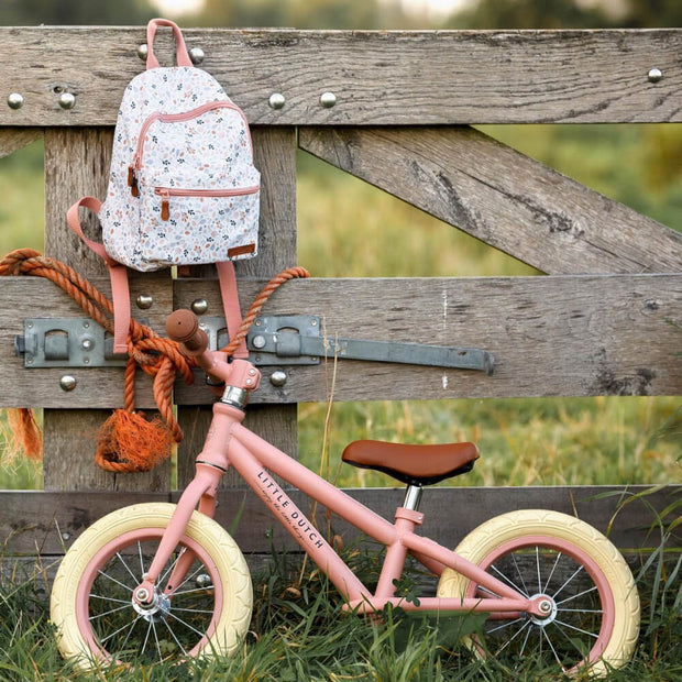 Vélo d'équilibre draisienne rose - Little Dutch