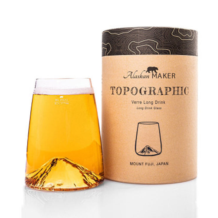 Verre design topographic - Mont Fuji