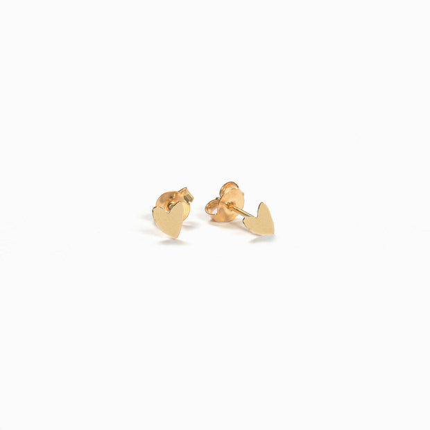 Boucles coeur GRANT (doré) - GRANT heart earrings (golden)