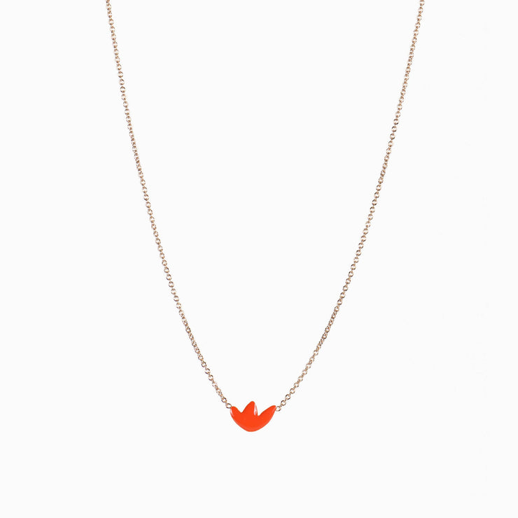 Collier MAPLE (vermillon) - MAPLE necklace (vermilion)