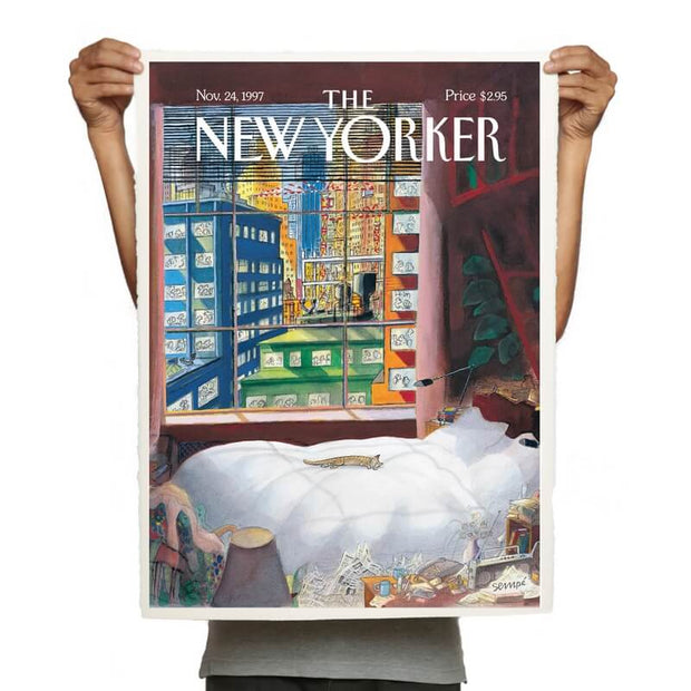 Affiche The New Yorker " Cat Sleeping by the Window " - Image Republic