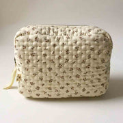 Grande trousse matelassée - Petit amour rose