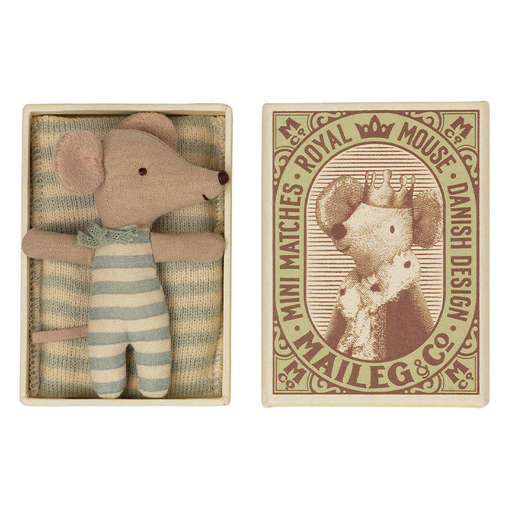 Figurine Souris Bébé Garçon - Maileg