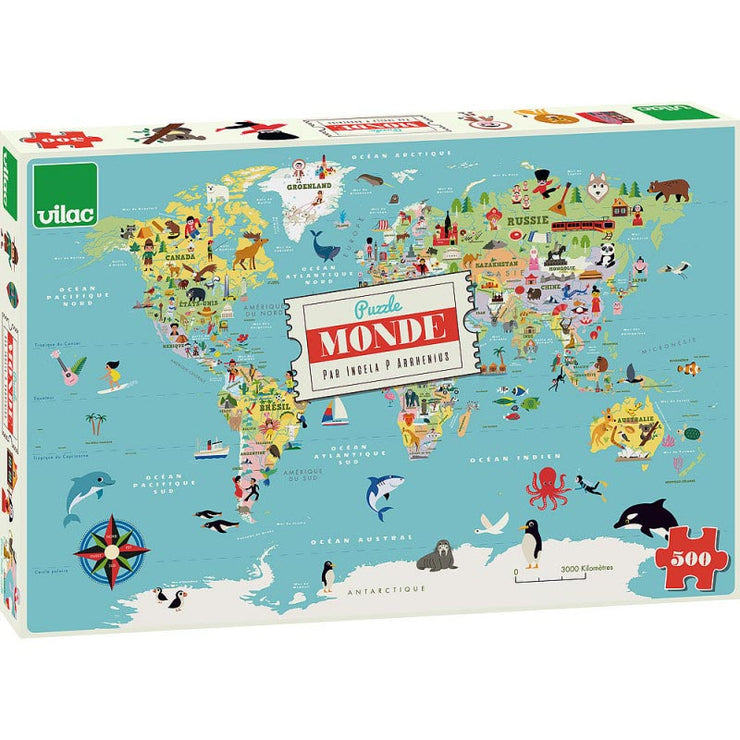 Puzzle Carte du Monde - Vilac