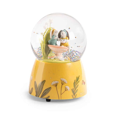 Boule à neige musicale - Trois petits lapins