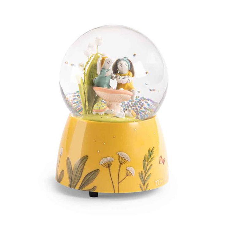 Boule à neige musicale - Trois petits lapins