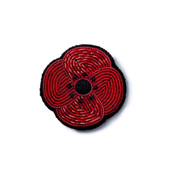 Broche brodée - Mini Coquelicot - Macon et Lesquoy