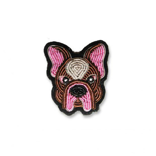 Broche Brodée Bouledogue - Macon&Lesquoy