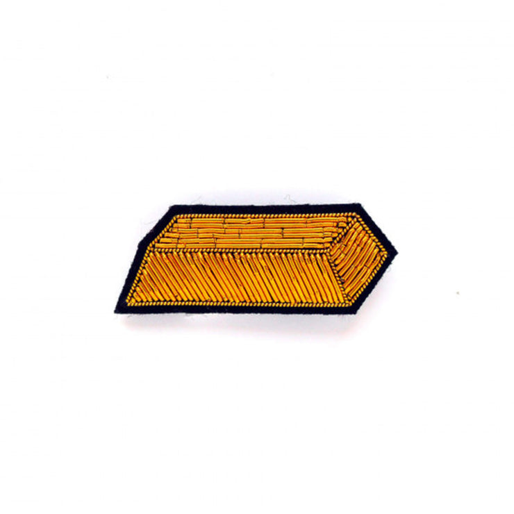 Broche brodée - Lingot