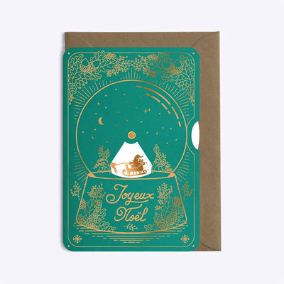 Carte disque traineau - Vert émeraude