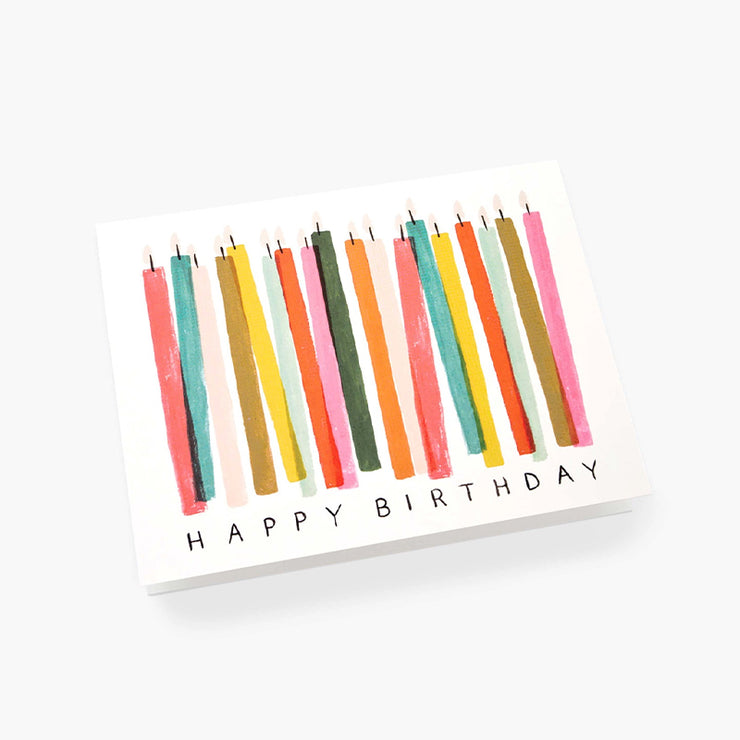 Carte Double Anniversaire Bougies - Rifle Paper Co