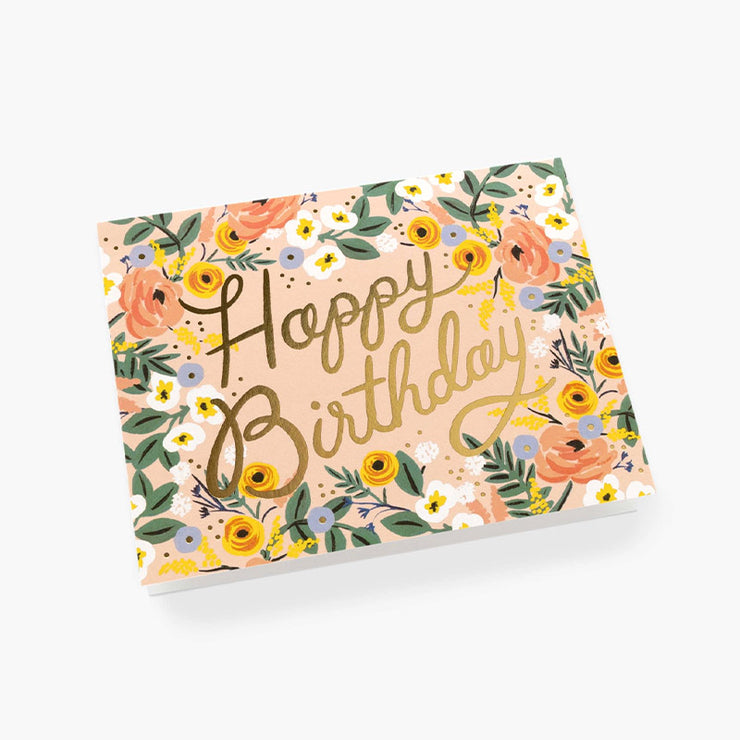 Carte Double Anniversaire Florale - Rifle Paper Co