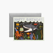 Carte Double Anniversaire Requin - Rifle Paper Co