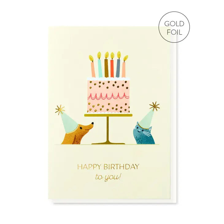 Carte "Happy Birthday to You !" Pets Party - Stormy Knight