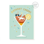 Carte Double "Birthday Cheers" - Stormy Knight