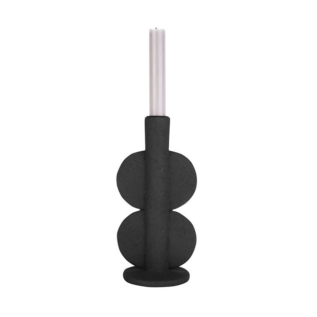 Chandelier double bulle - Noir