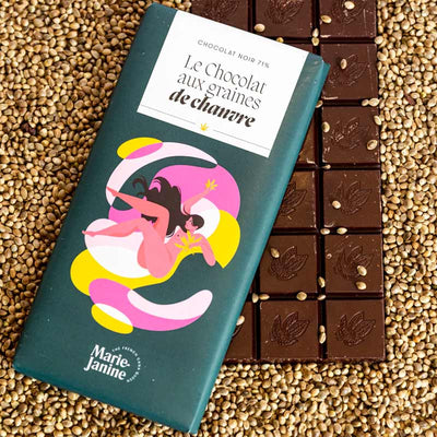 Chocolat Noir aux Graines de Chanvre