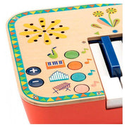 instrument de musique pour enfant débutant, le synthétiseur Djeco permet aux petits d'éveiller leur sens artistique