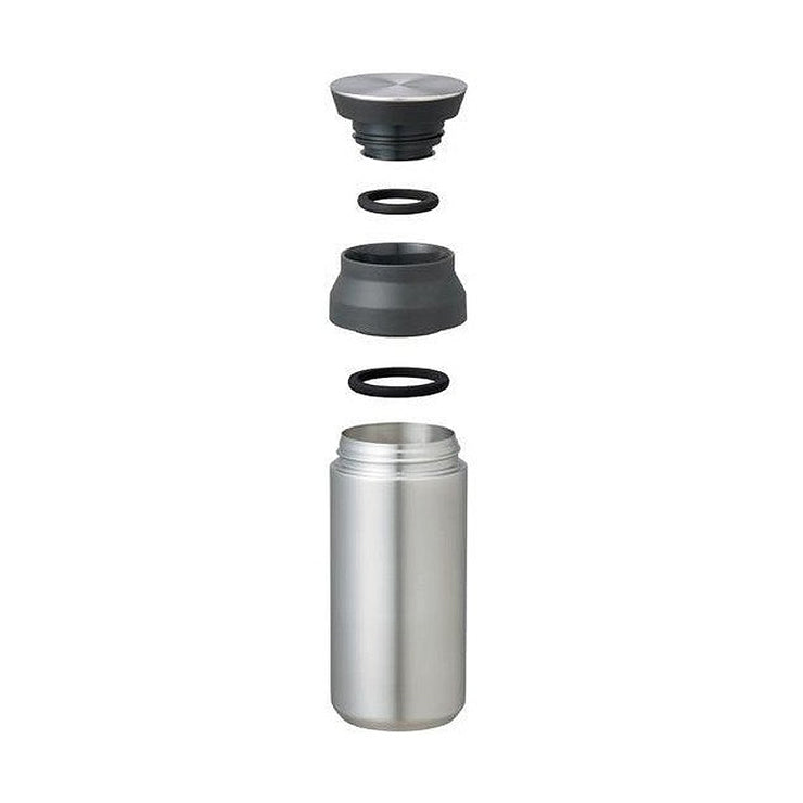 Bouteille isolante travel tumbler - Noir - Kinto - French Blossom