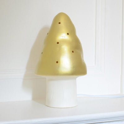 Lampe Champignon Doree