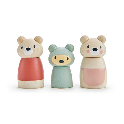 Figurines en Bois Famille Ours - Tender Leaf