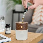 Gingko - magnifique diffuseur lumineux - walnut - smart diffuser light - ambiance chaleureuse et détente