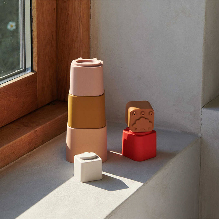 Cubes empilables enfant Liewood - Apple Red